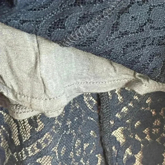 Free People Blue Lace Open Back Mini Dress - Picture 7 of 8